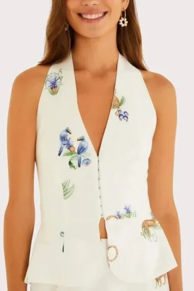 Blusa Colete Aninha FARM Off White
