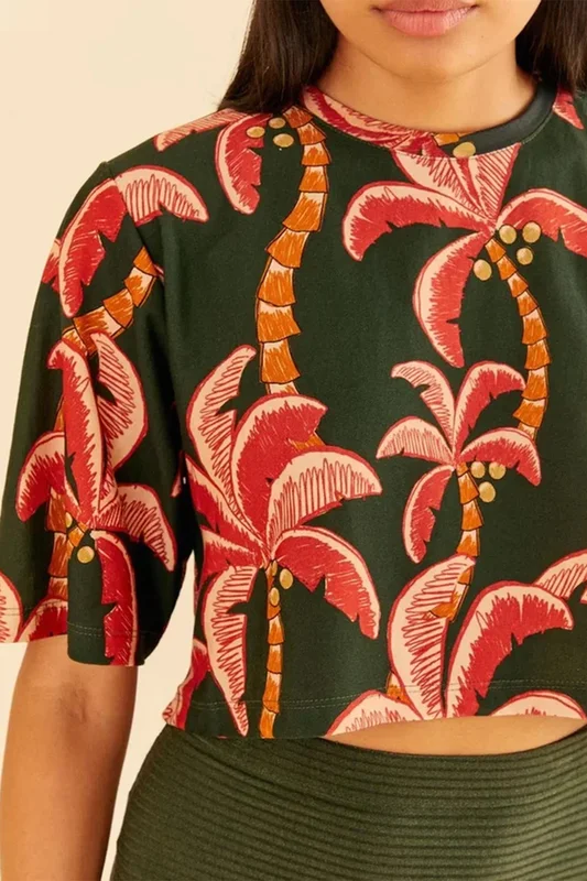 T-Shirt Cropped Coqueiro Carioca FARM