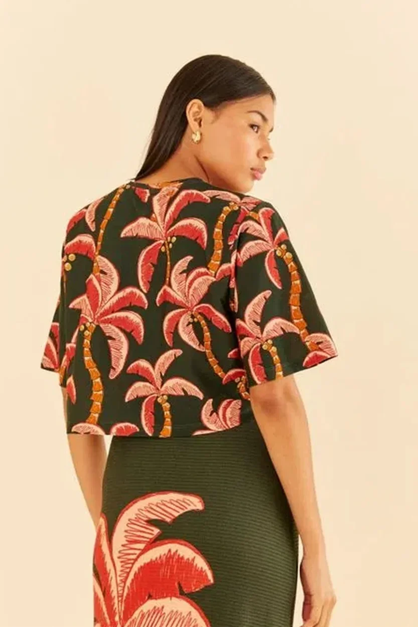 T-Shirt Cropped Coqueiro Carioca FARM