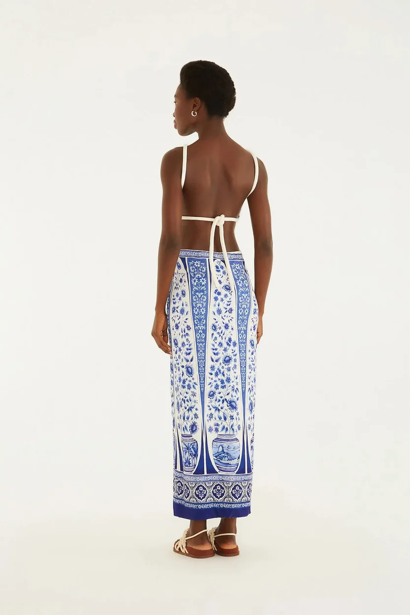 Vestido Midi Porcelana FARM