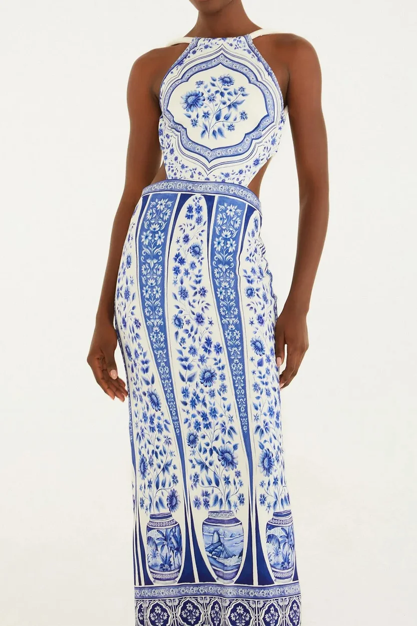 Vestido Midi Porcelana FARM