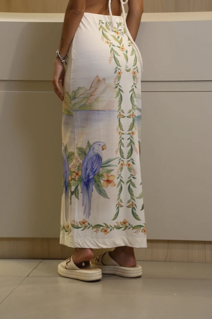 FARM VESTIDO MIDI RESPIRO DE RIO