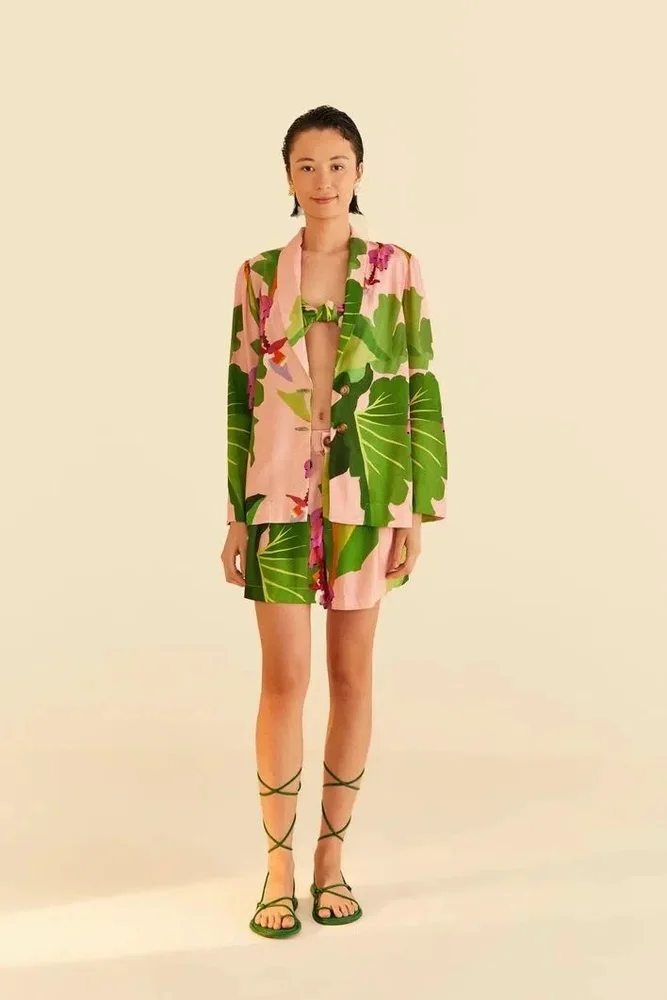 Blazer Tropicalist Estampado FARM
