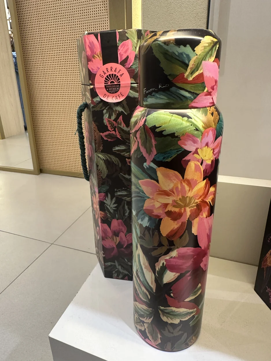 FARM GARRAFA DE CAFE PAINTED FLOWERS