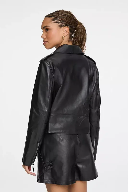 ANIMALE JAQUETA BIKER DE COURO