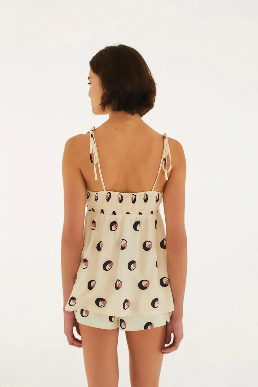 Blusa Poá de Ararinha FARM
