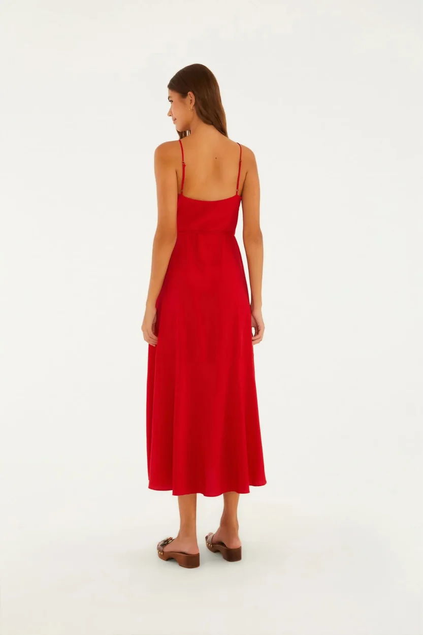 Vestido Transpasse Longo