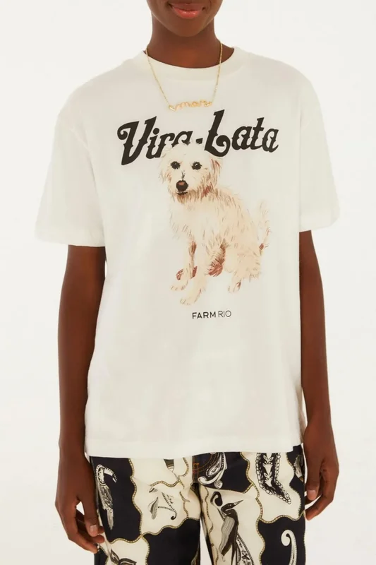 T-Shirt Média Vira Lata Fiapo de Manga FARM