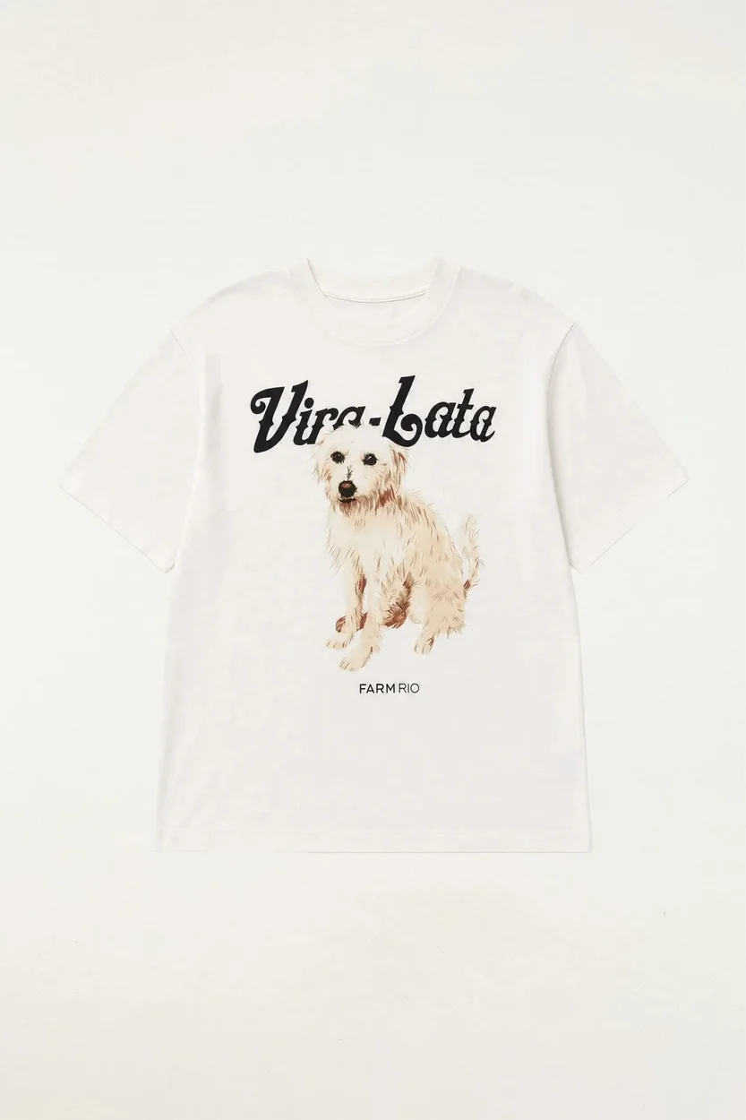T-Shirt Média Vira Lata Fiapo de Manga FARM