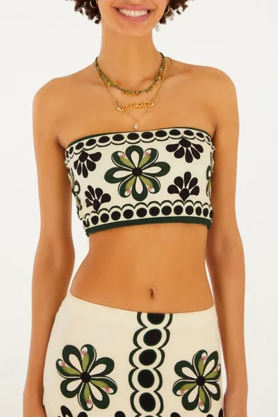Top Reto Double Estampado Florara
