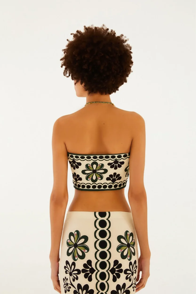 Top Reto Double Estampado Florara